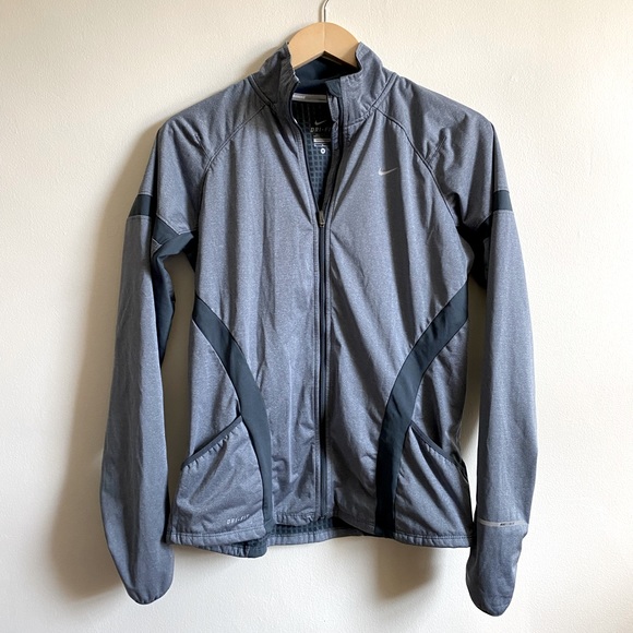 Nike Blue Zip Up Athletic Jacket Medium - Picture 1 of 9